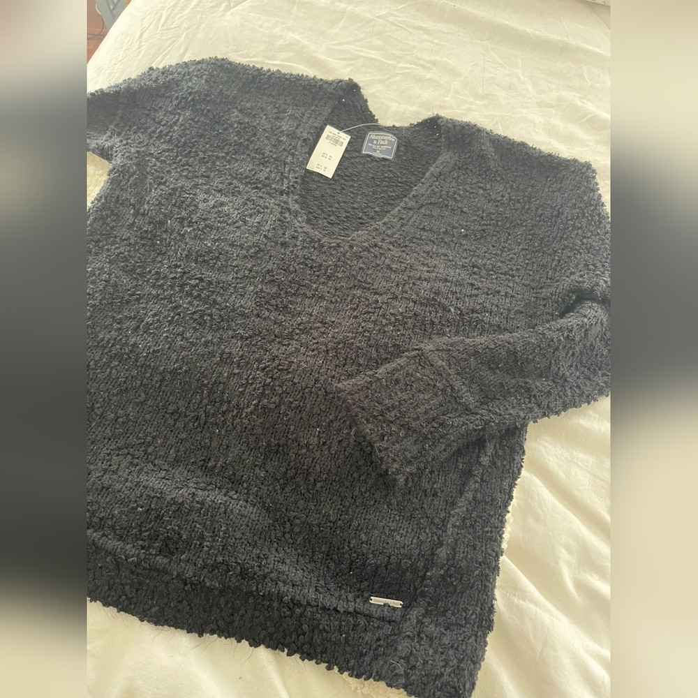 Lite sweater, soft and textured, A&F